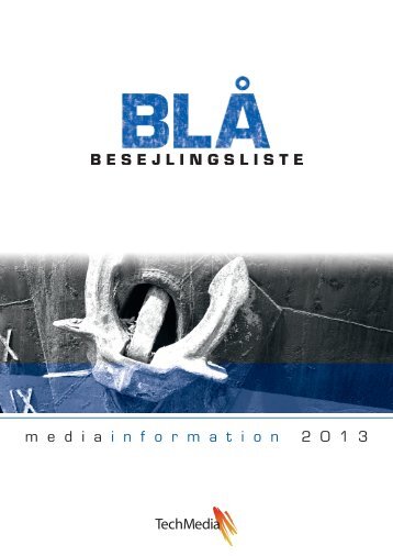 BLÅ Besejlingsliste - Techmedia