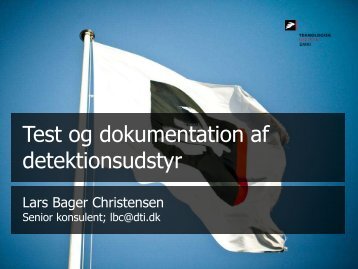 Test og dokumentation af detektionsudstyr