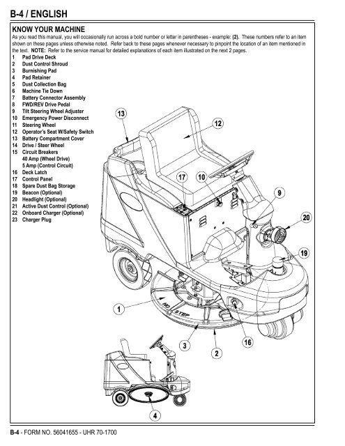 UHR 70-1700 - Nilfisk PARTS - Nilfisk-Advance