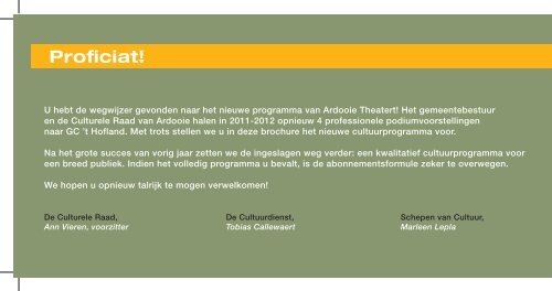 ARDOOIE THEATERT - Gemeente Ardooie