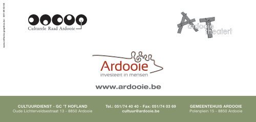 ARDOOIE THEATERT - Gemeente Ardooie