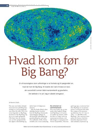 hvad der kom før Big Bang - Videnmasse