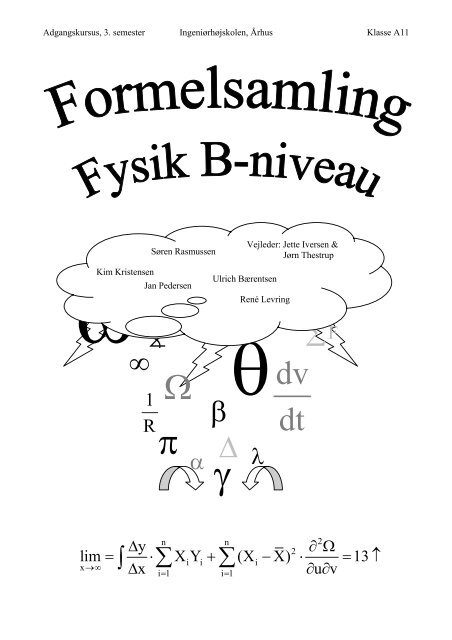 Formelsamling B-niveau projekt [pdf] - sorenr.dk