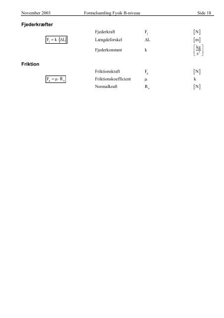 Formelsamling B-niveau projekt [pdf] - sorenr.dk