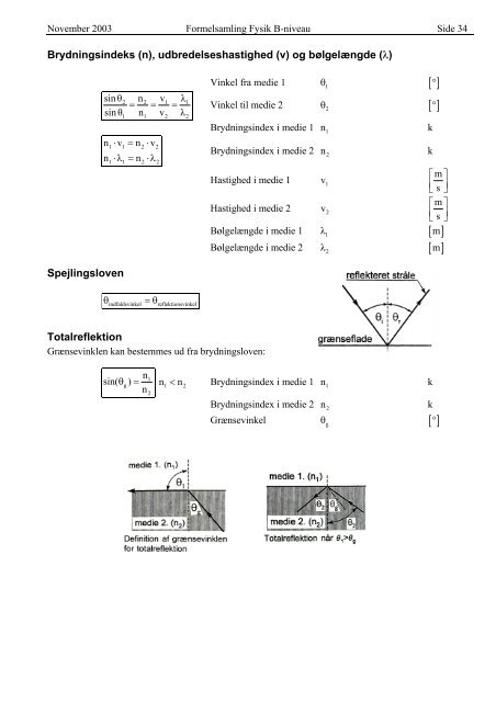 Formelsamling B-niveau projekt [pdf] - sorenr.dk