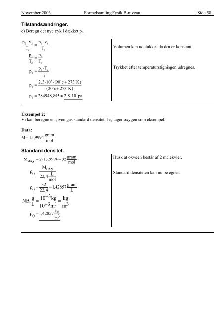 Formelsamling B-niveau projekt [pdf] - sorenr.dk