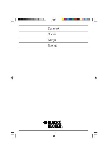 Brugsanvisning - Service - Black & Decker