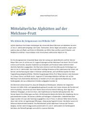 Mittelalterliche Alphütten auf der Melchsee-Frutt - auf Melchsee-Frutt