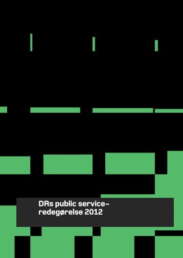 DRs public service-redegørelse 2012