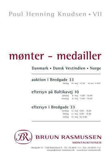 mønter - medailler - Bruun Rasmussen