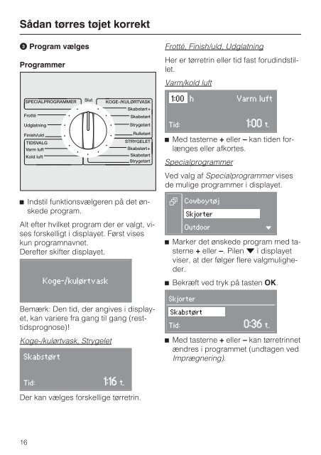 Brugs- og opstillingsanvisning udluftningstørretumbler PT 5136