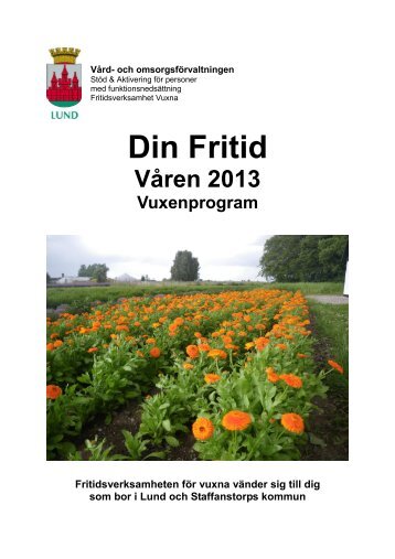 Din Fritid Våren 2013 - Lunds kommun