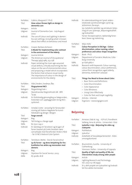 Indretning af plejecentre - Servicestyrelsen