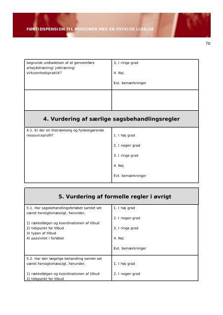 Førtidspension til personer med en psykisk lidelse - Ankestyrelsen