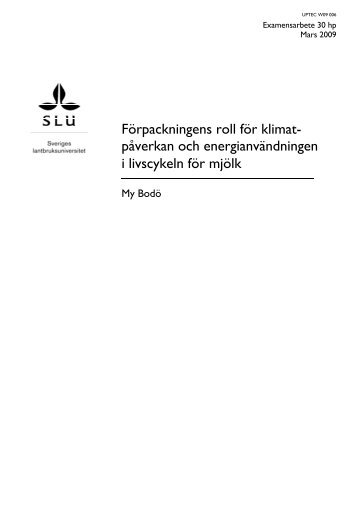 My Bodö - Civilingenjörsprogrammet i miljö- och vattenteknik