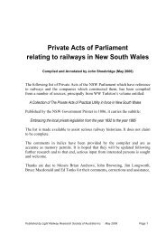 Private Acts of Parliament relating to railways in - Light Railway ...