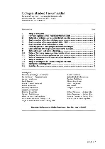 2000 Repmøde referat offentligt 26-03-2013 - Domea