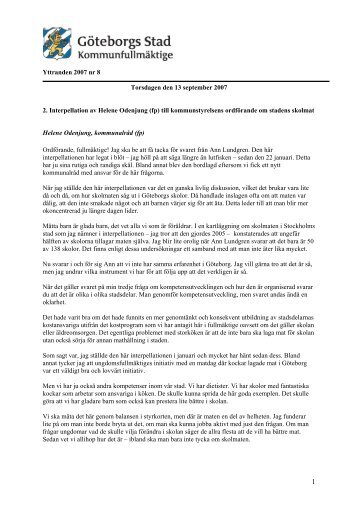 Yttranden 2007 nr 8.pdf - Göteborg
