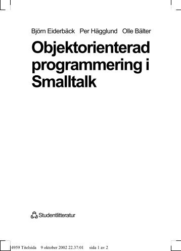Objektorienterad programmering i Smalltalk - Free