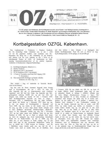 Kortbølgestation OZ7GL København. - Søg i OZ