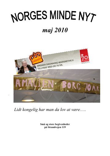 Norges Minde Nyt maj 2010