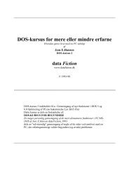 DOS-kursus for mere eller mindre erfarne - af Jens E ... - data Fiction