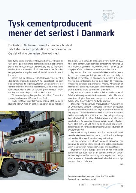 Download bladet nr. 1-2009 som pdf - Dansk Beton