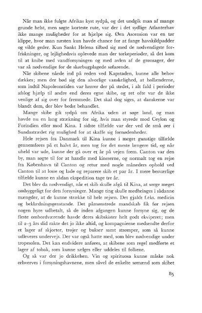 Forsyninger til en kinafart, s. 84-92 - Handels- og Søfartsmuseet