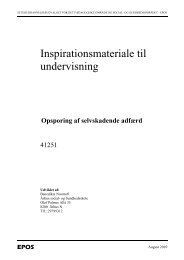 Inspirationsmateriale til undervisning - EPOS