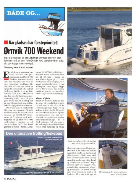 Ørnvik 700 Weekend - Tempo Både Aps