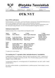 ØTK NYT - Ølstykke Tennisklub