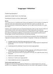 Se projektbeskrivelsen for sorggrupper i folkekirken her