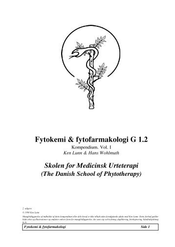 Fytokemi & fytofarmakologi G 1 - Asclepius.dk