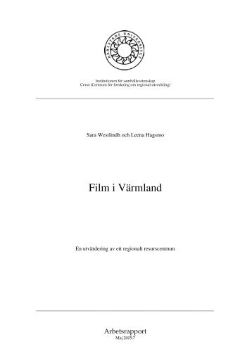 Film i Värmland - Karlstads universitet