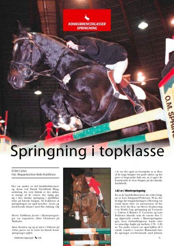 Springning i topklasse - Ridehesten.com