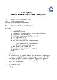 Skive Sejlklub Referat fra ordinær generalforsamling 2012