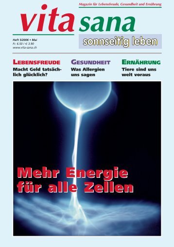 Energie für alle Zellen Mehr Energie für - vita sana Gmbh