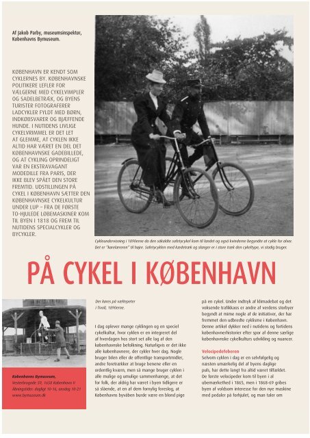 På Cykel i København af museumsinspektør Jakob Parby