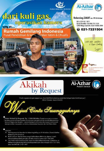 Majalah CARE, Edisi Mei 2010 - Al-Azhar Peduli Ummat