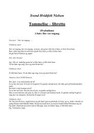 Tommelise – libretto - Svend Hvidtfelt Nielsen