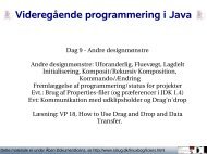 Løsning - Objektorienteret programmering i Java