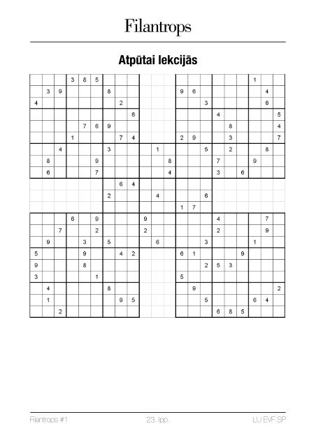 Filantrops - EVF - Latvijas Universitāte