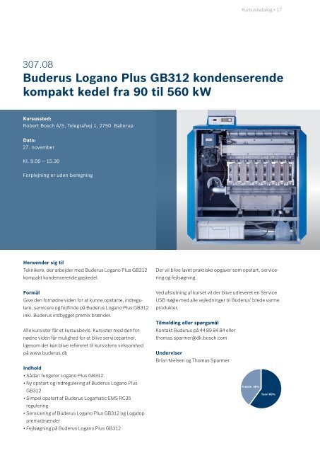 Kursuskatalog 2008 Bosch Termoteknik 2. halvår - Buderus