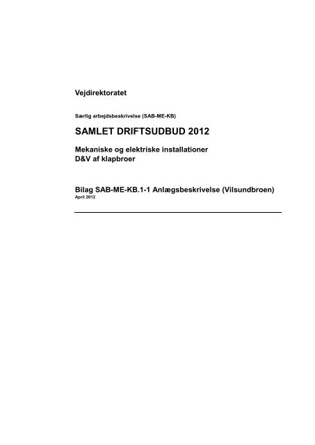 SAMLET DRIFTSUDBUD 2012