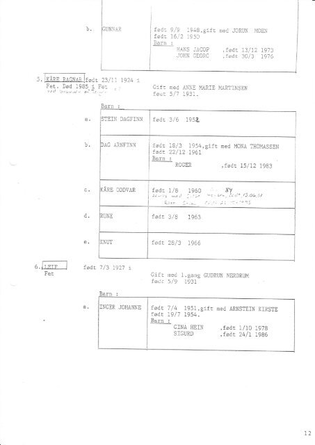 Hotvet-slekten 1700-1990 - Ved vannkanten