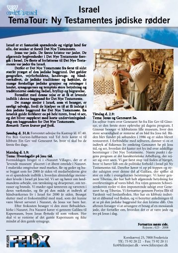 Israel TemaTour: Ny Testamentes jødiske rødder - Ordet & Israel