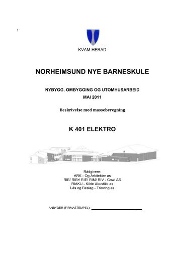 NORHEIMSUND NYE BARNESKULE - Kvam herad