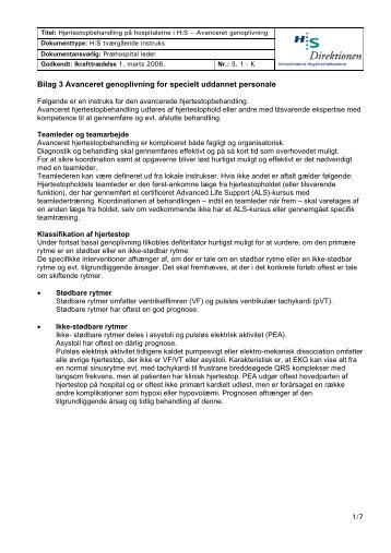 Titel: Dokumentstyring af tvrgende H:S Dokumenter
