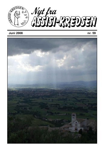 Juni 2008 nr. 59 Fra La Verna - Assisi-Kredsen