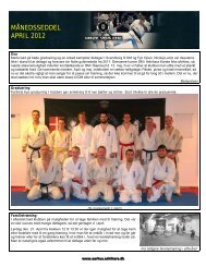 MÅNEDSSEDDEL APRIL 2012 - Ashihara karate - Århus